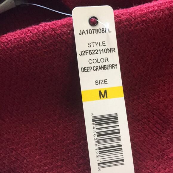 Joseph A Red Textured Open Cardigan Size Medium - Picture 3 of 6